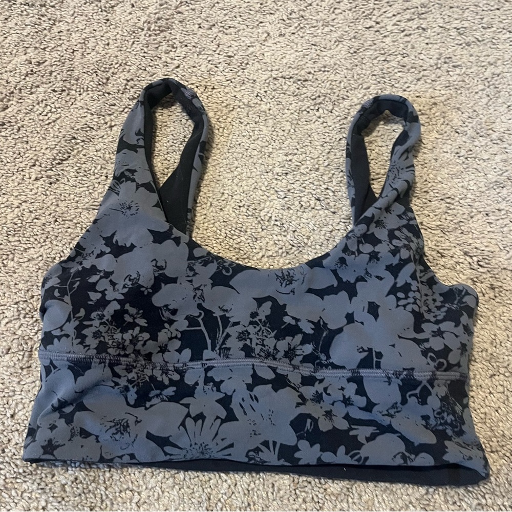 Size 4 lululemon floral bra.